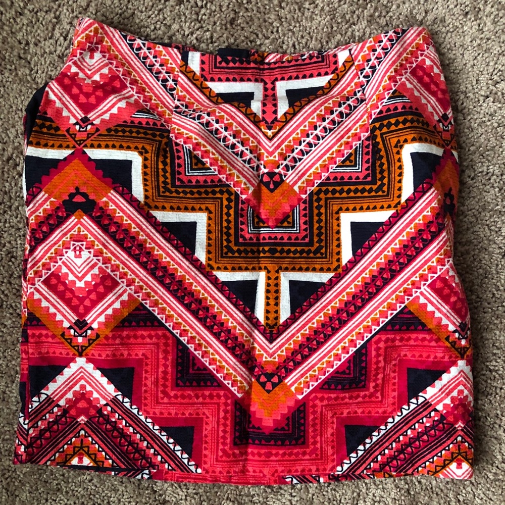 Tribal print skirt